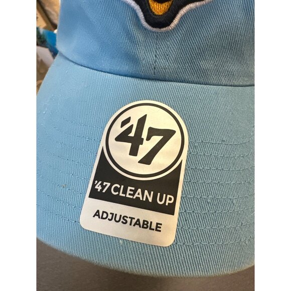 Cubs 47 Clean Up Adjustable Hat Light Blue - Picture 2 of 9